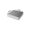 160x160 450 Gr - 650 Gr - Baskılı - Baskısız - Gümüş Taban Kare Teneke Kutu