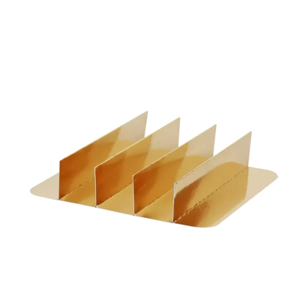 5 Bölmeli Çikolata Kutusu Seperatörü - Gold | 19,2x19,2x4,5 cm