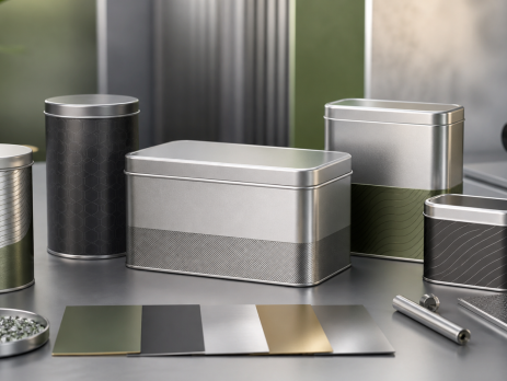PPWR uyumu için farklı ölçü ve yüzeylerde premium metal ambalaj seçenekleri